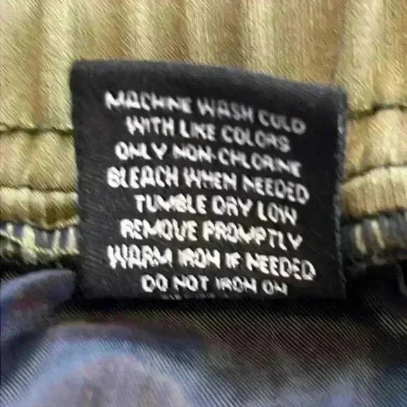 Rock Salt Cargo Joggers Size XL* Green Rayon Nylon Spandex - Picture 11 of 13